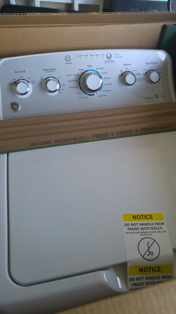 GE Appliances 4.2 Cu. Ft. Top Loader Washer - White