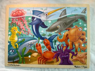 Melissa & Doug Ocean Sea Life Wooden Puzzle