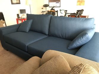 Big blue sofa