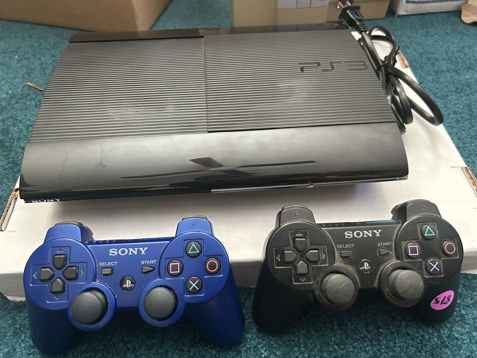 PS3 Console With 2 Controllers