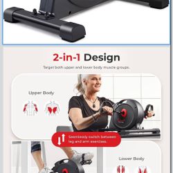 NEW in box under desk smart mini exercise bike