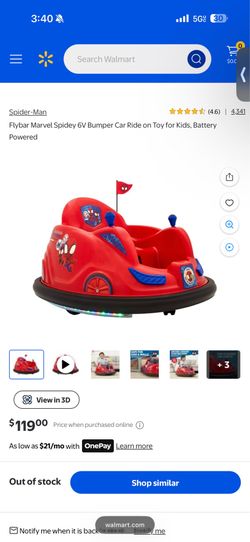 Spidey Bumper Car