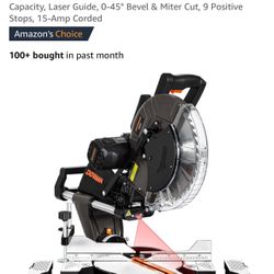 Never Used!  New 12-Inch Dual-Bevel Miter Saw With Stand