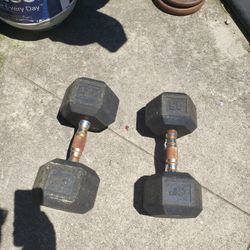 Dumbbells 35lb And 45lb