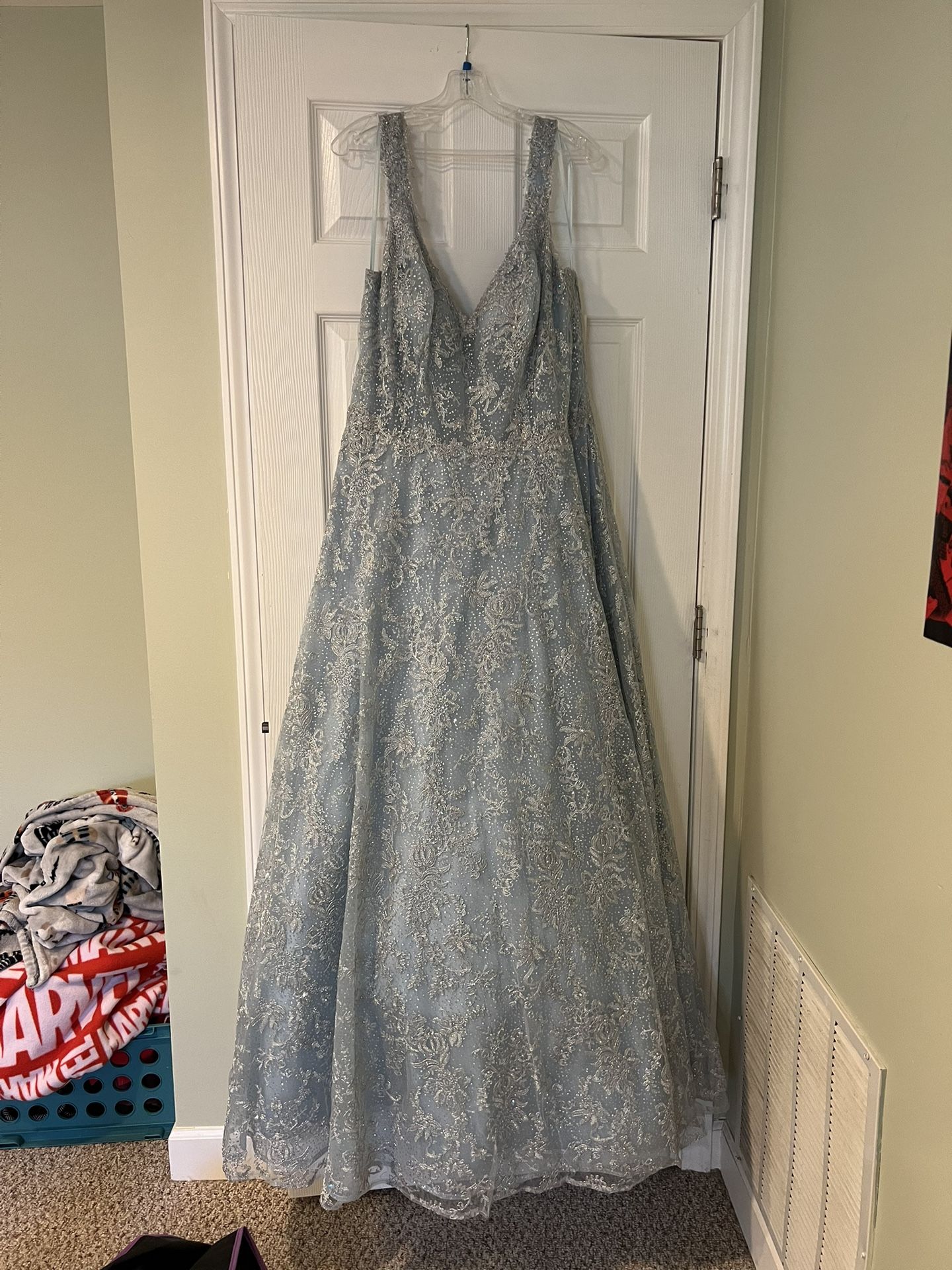 NEVER WORN Light Blue Prom Dress