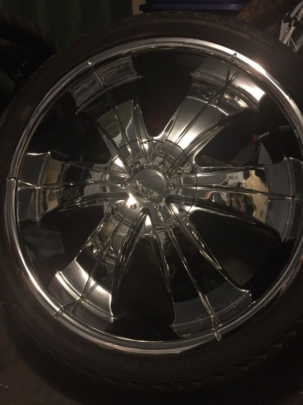 22" VELOCITY CHROME RIMS
