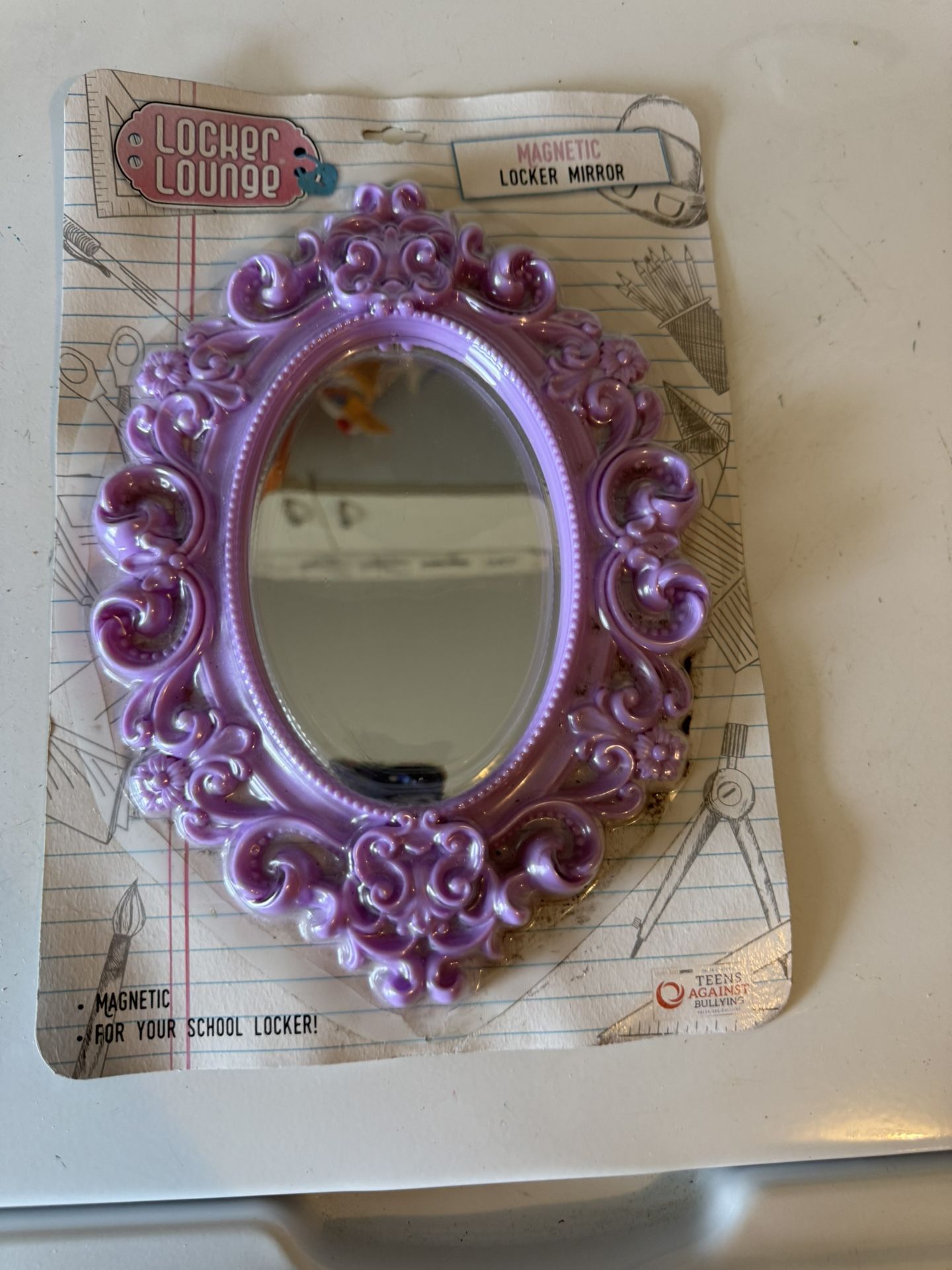 New In Sealed Package For Girls Baroque Magnetic Locker Mirror/Room Mirror