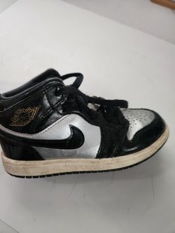 Nike Jordan Shoes Size 12 Kids. Black And Silver
