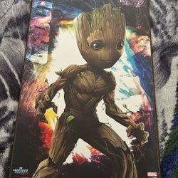 Groot Guardians of The Galaxy Vol 2 Wood Wall Art Print