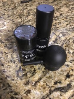 Toppik hair fiber set and hold spray