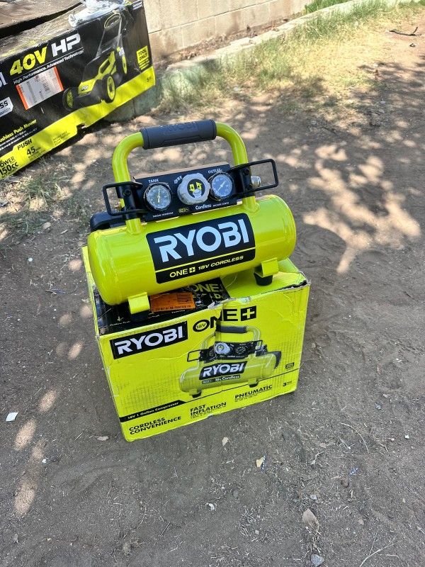 RYOBI
18V ONE+ Cordless 1 Gal. Portable Horizontal Air Compressor with 120 PSI Maximum Pressure (Tool Only)