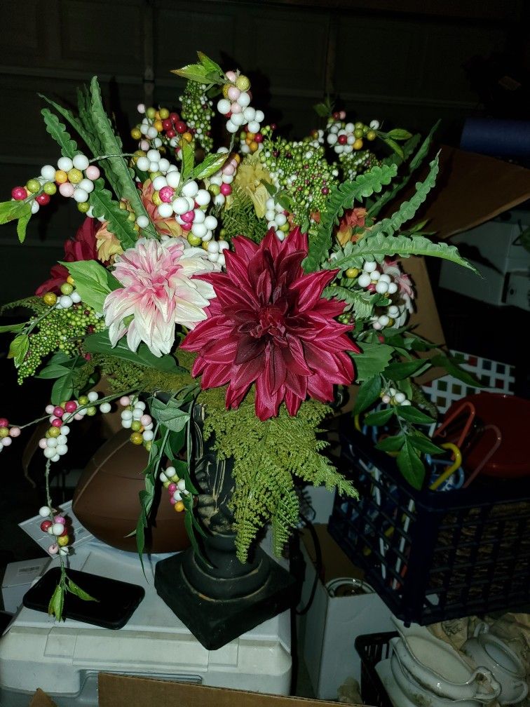 Flower Arrangement And Vase