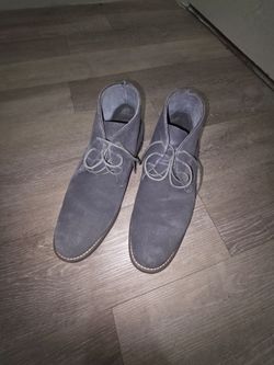 Bruno Marc mens leather suede shoes size 11 grey