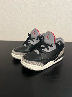Air jordan 3 black cement size 10c