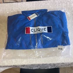 CLIQUE BLUE Hooded Winter Jacket