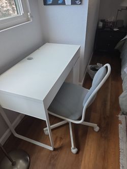 Small desk and chair combo