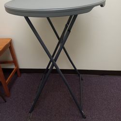 Tall Foldable Table, Gray