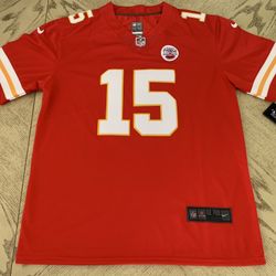 Patrick Mahomes Kansas City Chiefs QB Jersey Super Bowl Champions #15 Throwback Home/Away Red White Or Black Size S-3XL