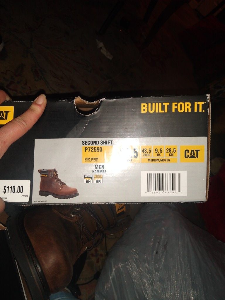 Caterpillar second shift boots uk top