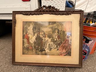Vintage frame and picture