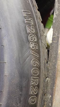 Firestone Transforce 4 tires LT285 60 r20