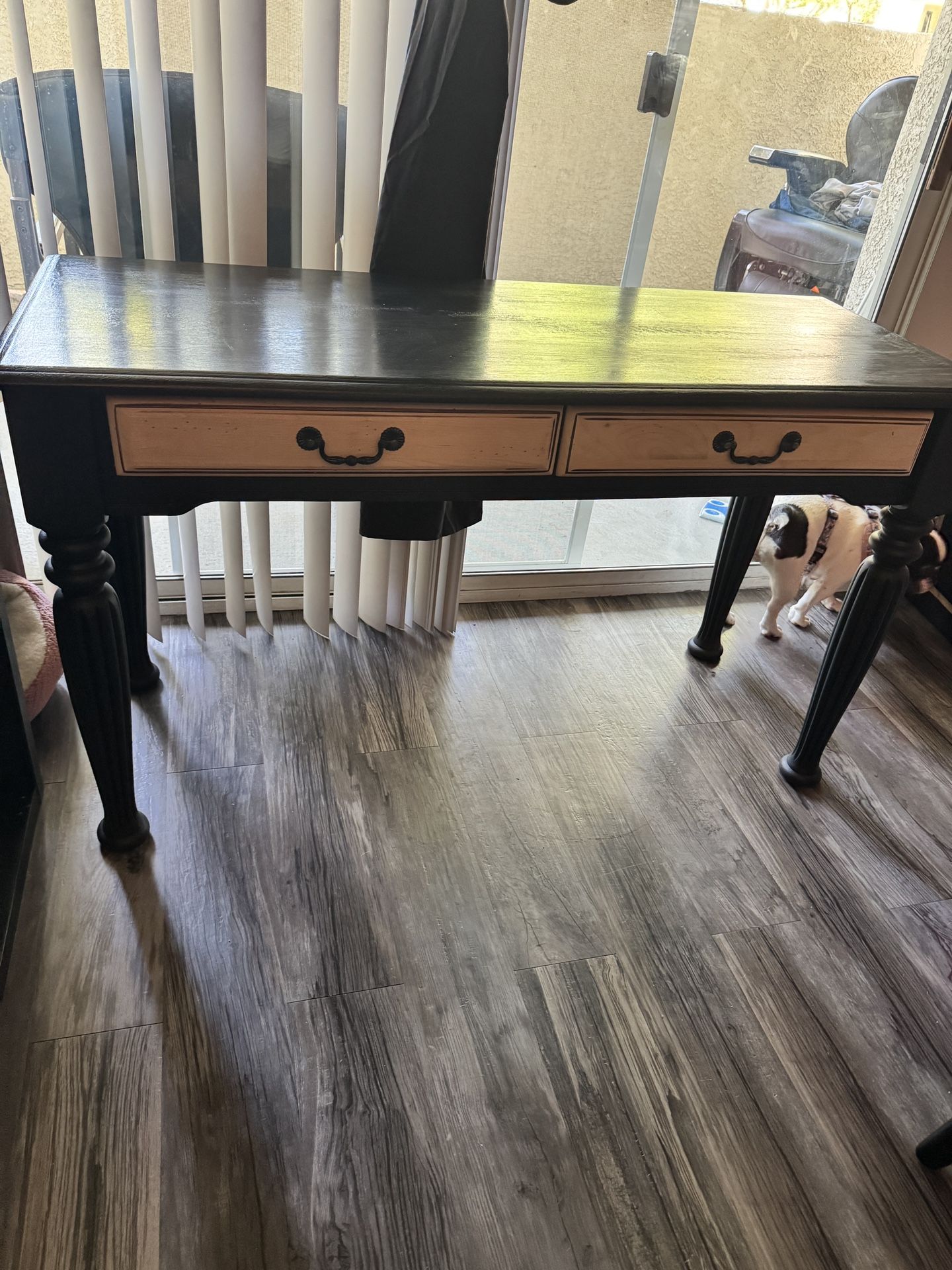 Console Table Black And Tan