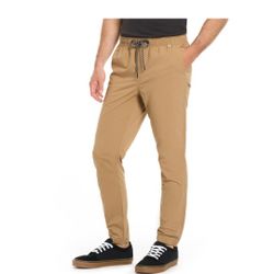 Hurley Men's Twill Jogger Pants X 2 Black And SAND