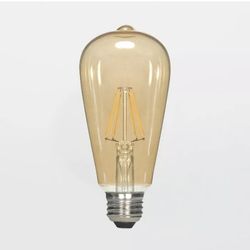 Satco 4.5W ST19 Transparent Amber LED Edison Bulb (26 available) New In Box