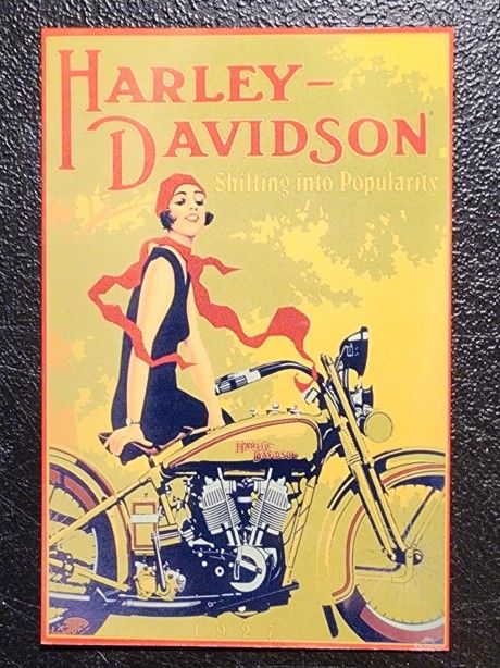 Harley Davidson Vintage Metal Print