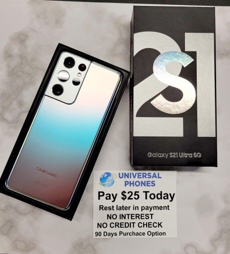 With Box Samsung Galaxy S21 Ultra 5G 128gb Unlocked