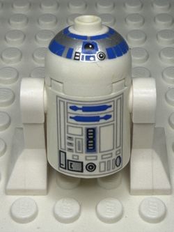 LEGO Star Wars R2-D2 Minifigure White with Silver Top See Describe And Pictures