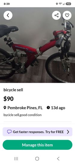 se vende bicicleta de montaña de uso  en buen estado
