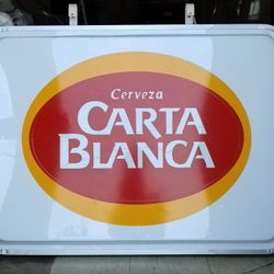 Cerveza Carta Blanca Sign