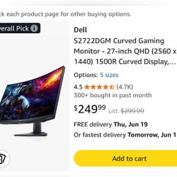 Dell Monitor 27 Inch 