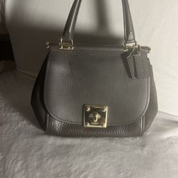 Gray Coach Handbag/crossbody Bag
