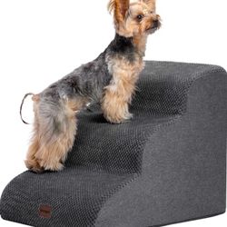 Garnpet 3 Step Dog Stairs Dark Gray 
