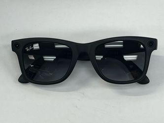 Ray-Ban Meta Wayfarer RW4008 Smart Sunglasses Polarized Matte Black w/ Case
