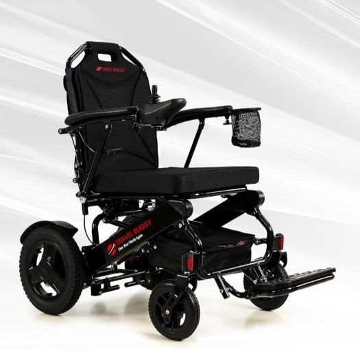City 2 Plus by Travel Buggy - Foldable Electric Wheelchair Power Chair- Easy to Use - Airplane Friendly