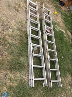 2 escaleras 20 pies por 180