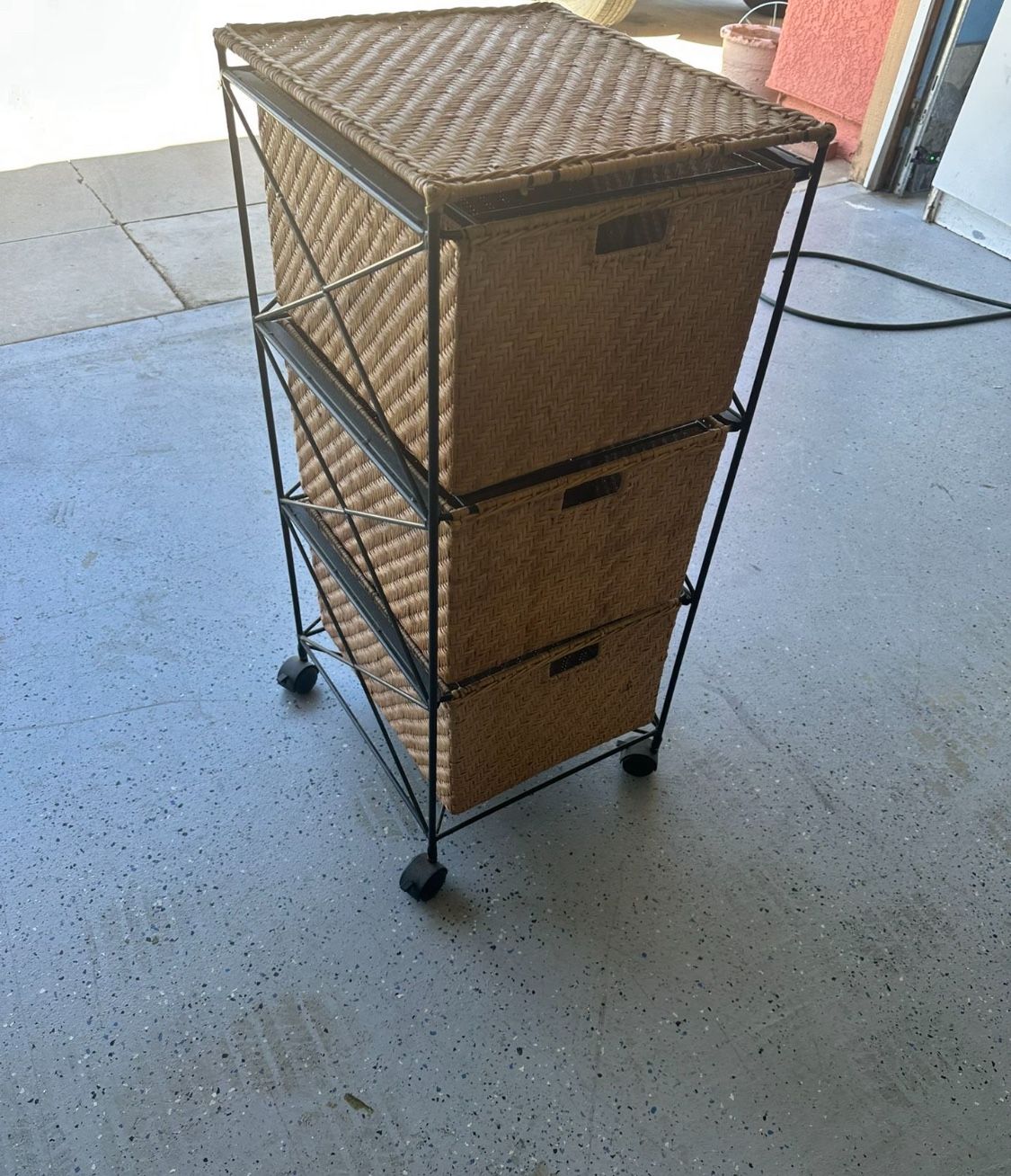 Storage Rack w/ 3 Baskets