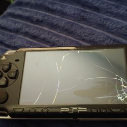 Psp for parts or repairs 
Cracked screen