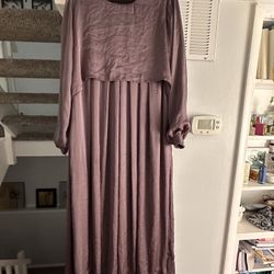 Designer Maxi Silky Abaya Dress Size M/L