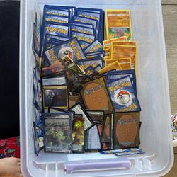 Bunch of Pokémon cards about $1000 worth