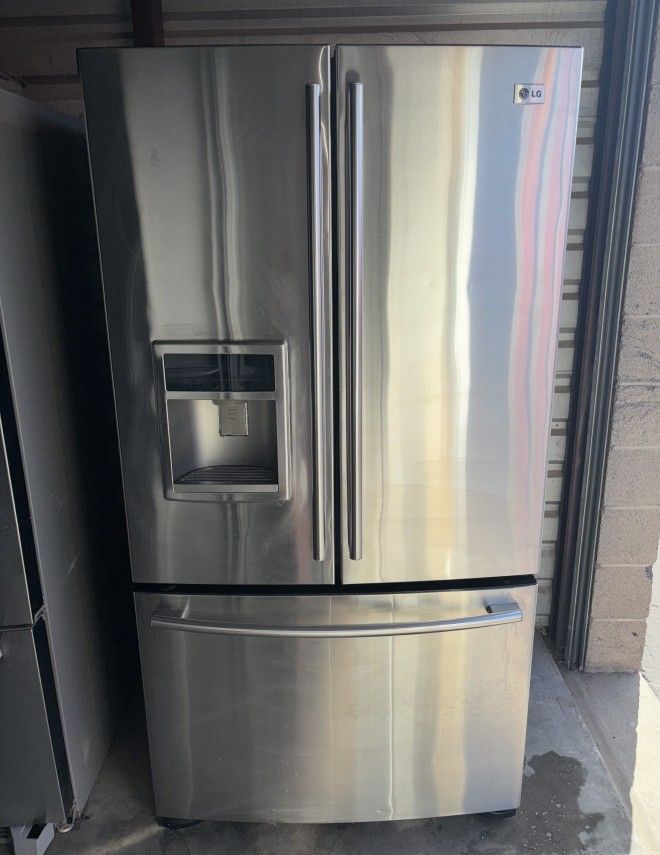 LG Stainless Steel Refrigerator And Freezer