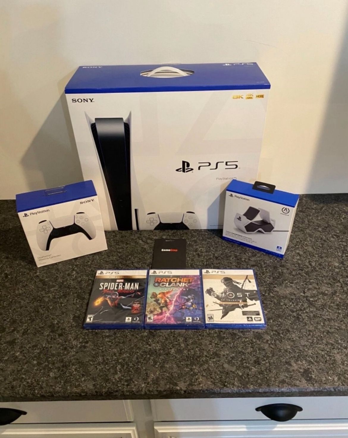 Console Bundle With Three Games Extra Controller And Accessories