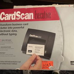 Card Scan Executive New On Box $30