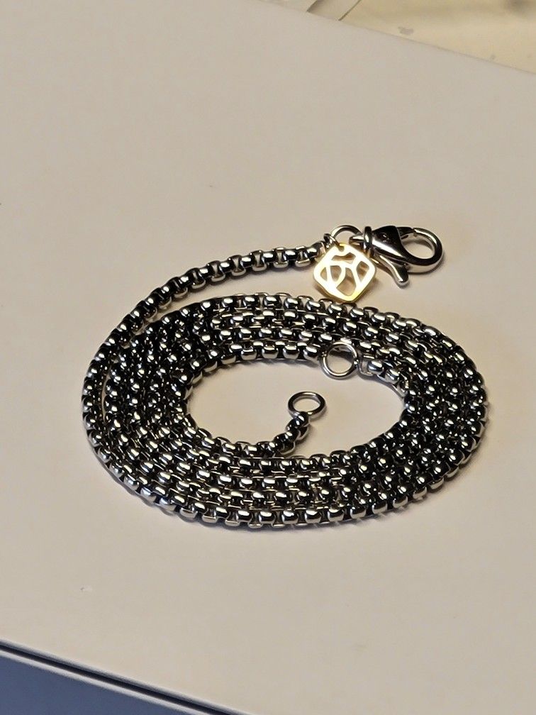2.7mm David YURMAN .925 Silver 22" - 20" Adjustable Necklace