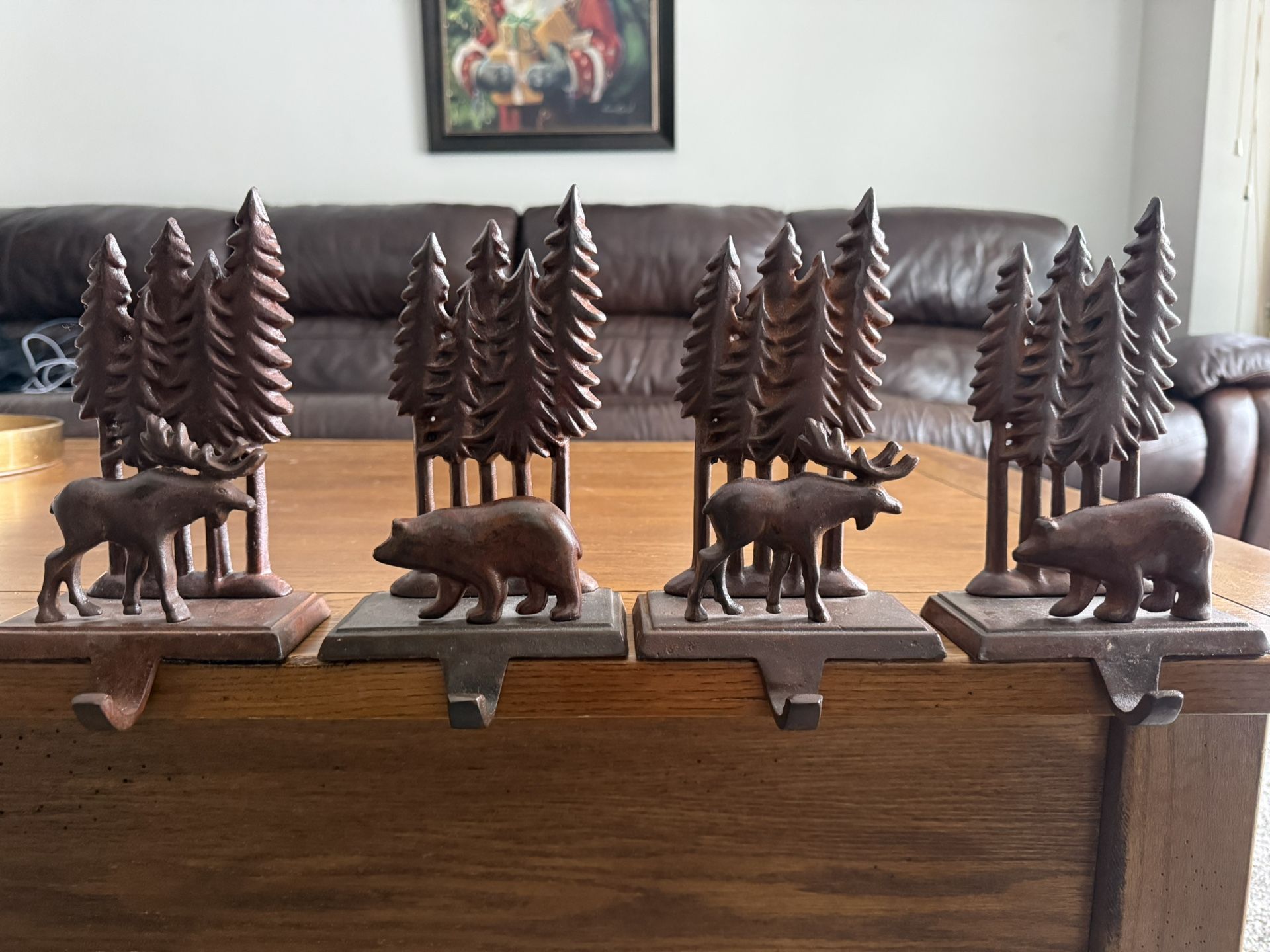 Cast Iron Stocking Holders Set Of 4