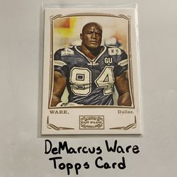 DeMarcus Ware Dallas Cowboys Hall of Fame LB Topps Card. 