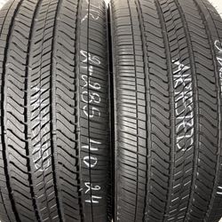 2 Tires 285 40 24 Bridgestone Alenza As02 Like New 